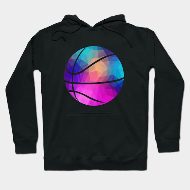 Basketball Colorful Art Gift Hoodie by Shariss